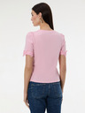 Orsay Светлорозова дамска тениска с къс ръкав ORSAY