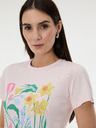 Orsay Светлорозова дамска тениска с принт ORSAY
