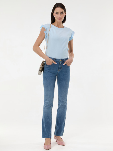 Orsay Светлосиня дамска тениска с къс ръкав ORSAY