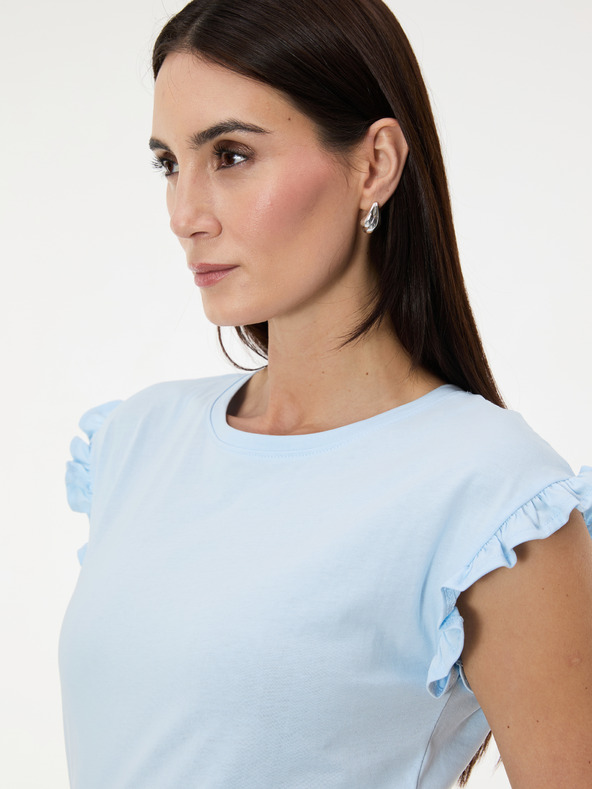 Orsay Светлосиня дамска тениска с къс ръкав ORSAY