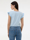 Orsay Светлосиня дамска тениска с къс ръкав ORSAY