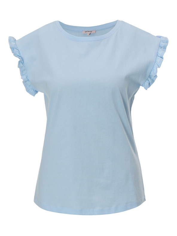 Orsay Светлосиня дамска тениска с къс ръкав ORSAY