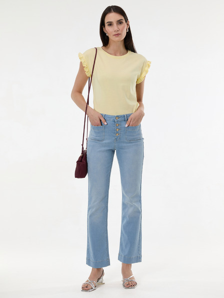 Orsay Жълта дамска тениска с къс ръкав ORSAY