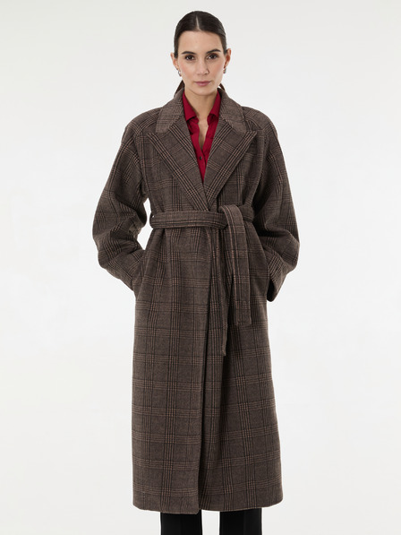 Orsay Кафяво дълго дамско палто ORSAY