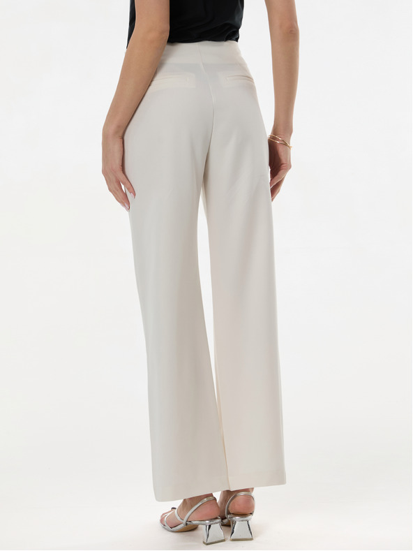 Orsay Бели дамски прави панталони ORSAY