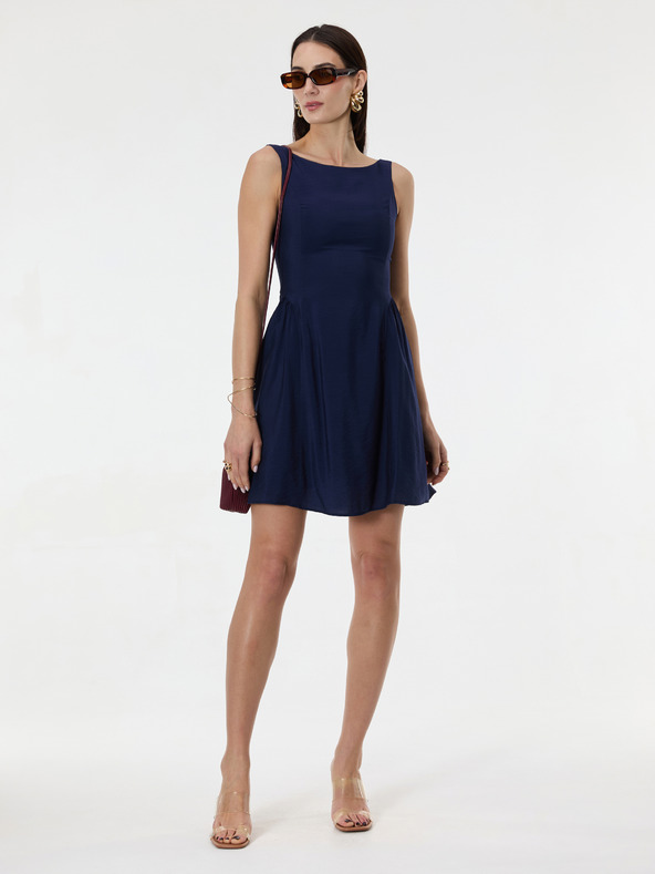 Orsay Тъмносиня дамска рокля без ръкави ORSAY