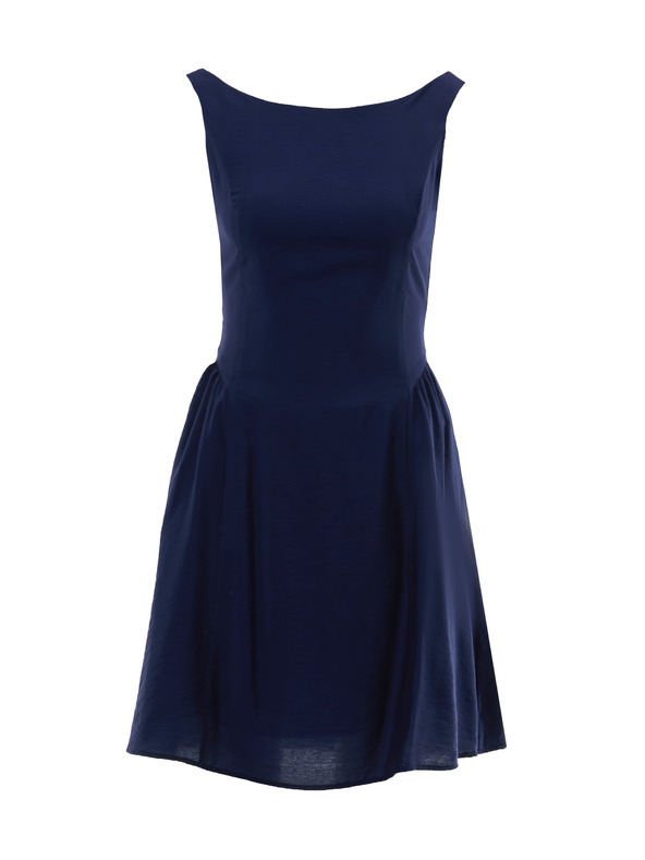 Orsay Тъмносиня дамска рокля без ръкави ORSAY