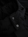 Ombre Clothing Мъжко зимно яке със сваляща се качулка от водоустойчива тъкан - черно V3 OM-JAHP-0306 Ombre Clothing