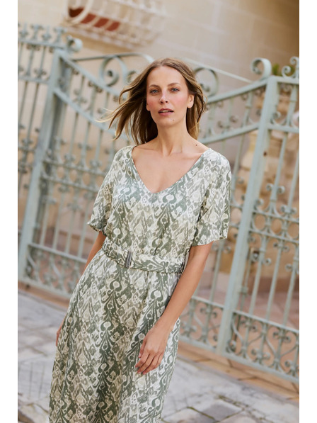 Moodo Маслинени вискозни рокли Moodo