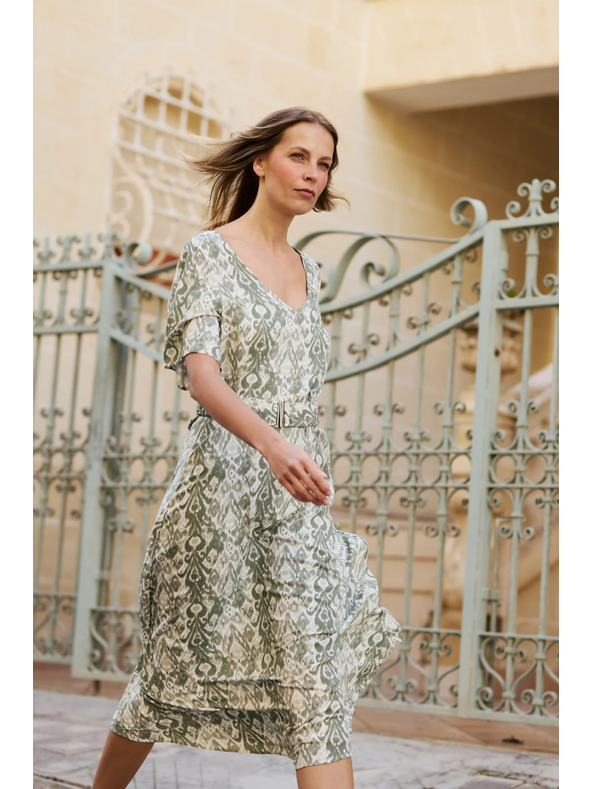 Moodo Маслинени вискозни рокли Moodo