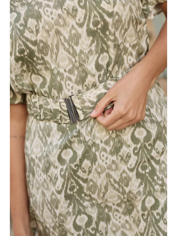 Moodo Маслинени вискозни рокли Moodo