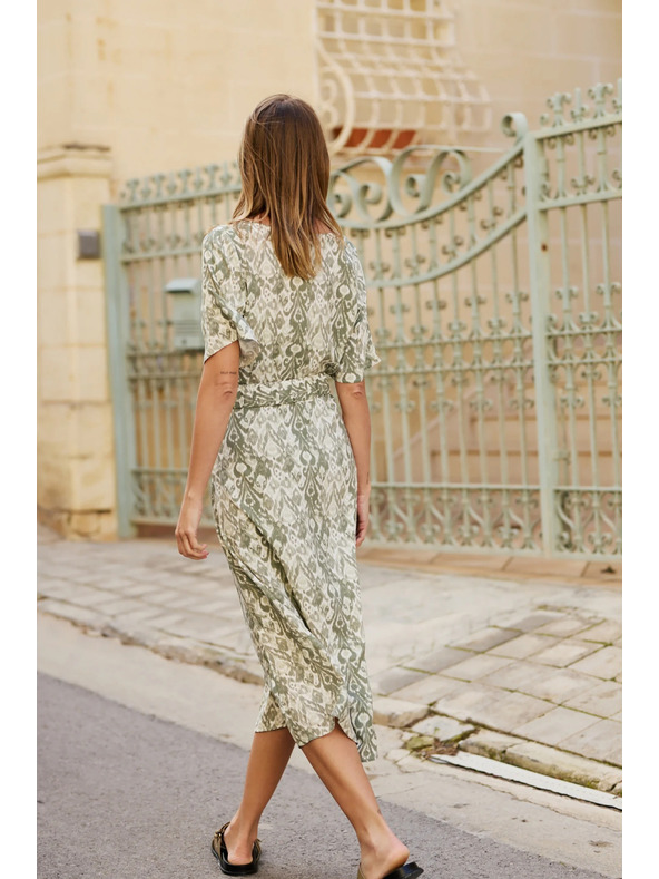 Moodo Маслинени вискозни рокли Moodo