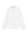 Marks & Spencer Оксфордска риза от чиста памучна тъкан (6–16 години) Marks & Spencer бяла