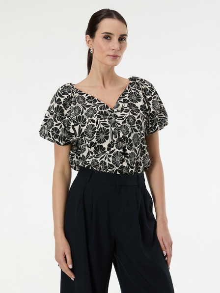 Orsay Черна дамска блуза с шарка ORSAY