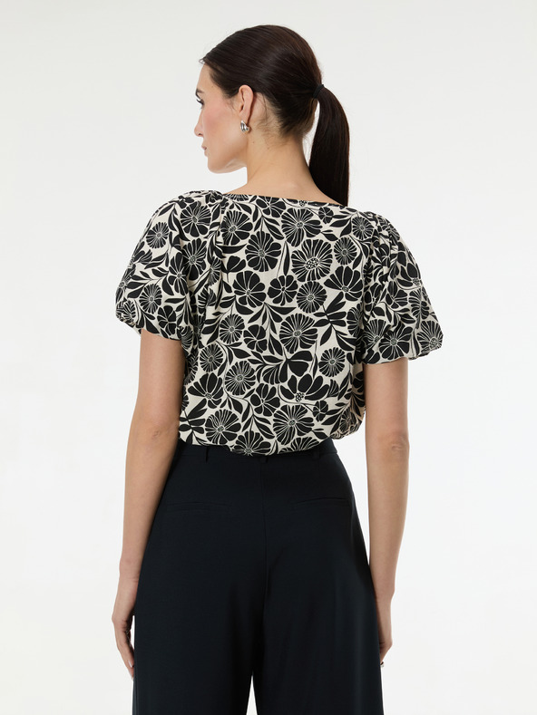 Orsay Черна дамска блуза с шарка ORSAY