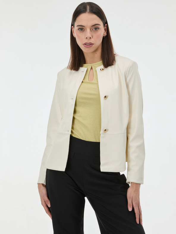 Orsay Кремаво дамско кожено яке ORSAY