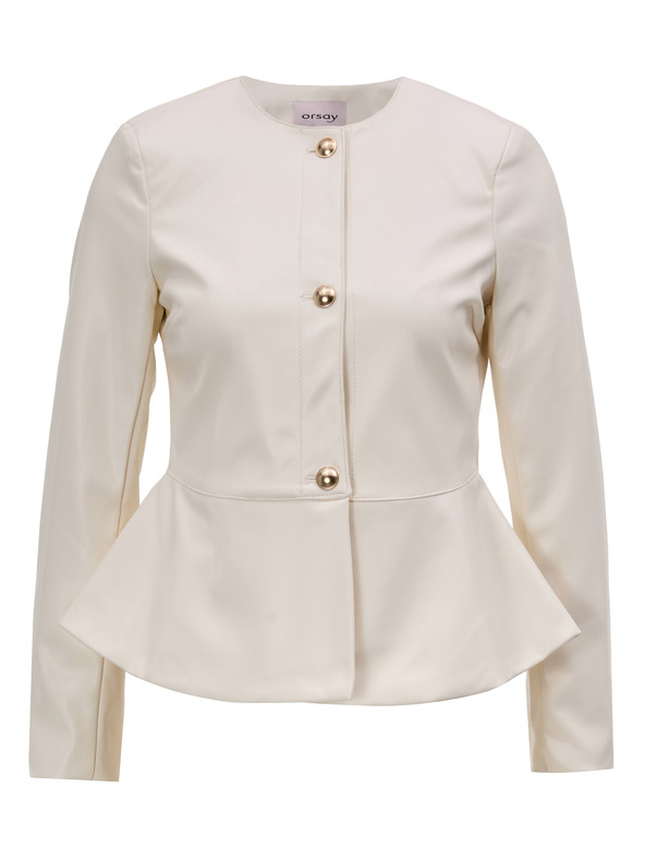 Orsay Кремаво дамско кожено яке ORSAY