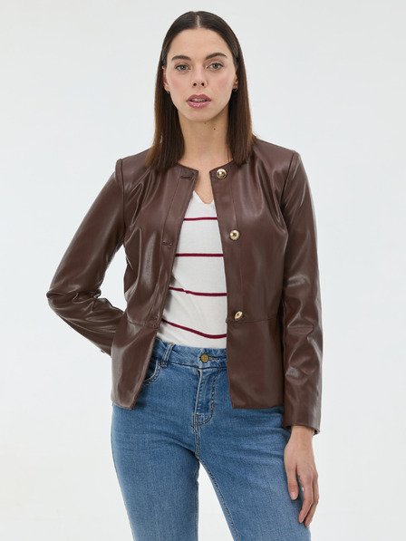Orsay Кафяво дамско кожено яке ORSAY