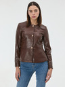 Orsay Кафяво дамско кожено яке ORSAY