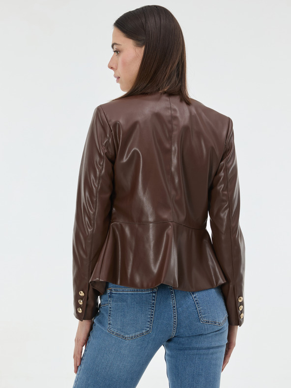 Orsay Кафяво дамско кожено яке ORSAY