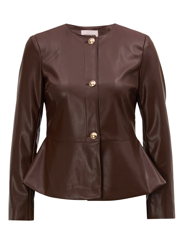 Orsay Кафяво дамско кожено яке ORSAY