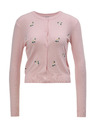Orsay Светлорозов дамски кардиган с бродерия ORSAY