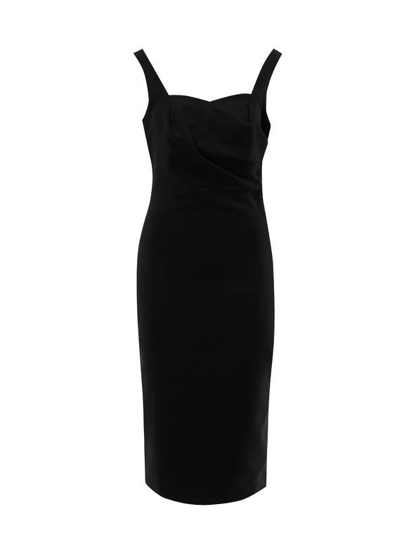 Orsay Черна дамска рокля по тялото ORSAY