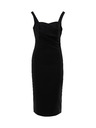 Orsay Черна дамска рокля по тялото ORSAY