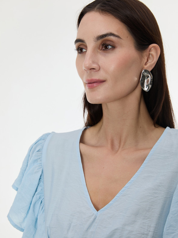 Orsay Светлосиня дамска рокля до коленете ORSAY