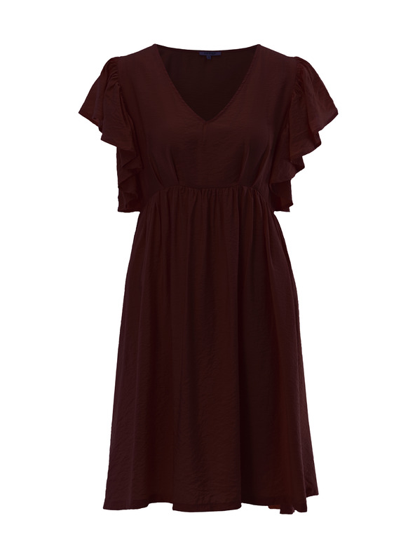 Orsay Тъмнoкафява дамска рокля до коленете ORSAY