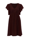 Orsay Тъмнoкафява дамска рокля до коленете ORSAY