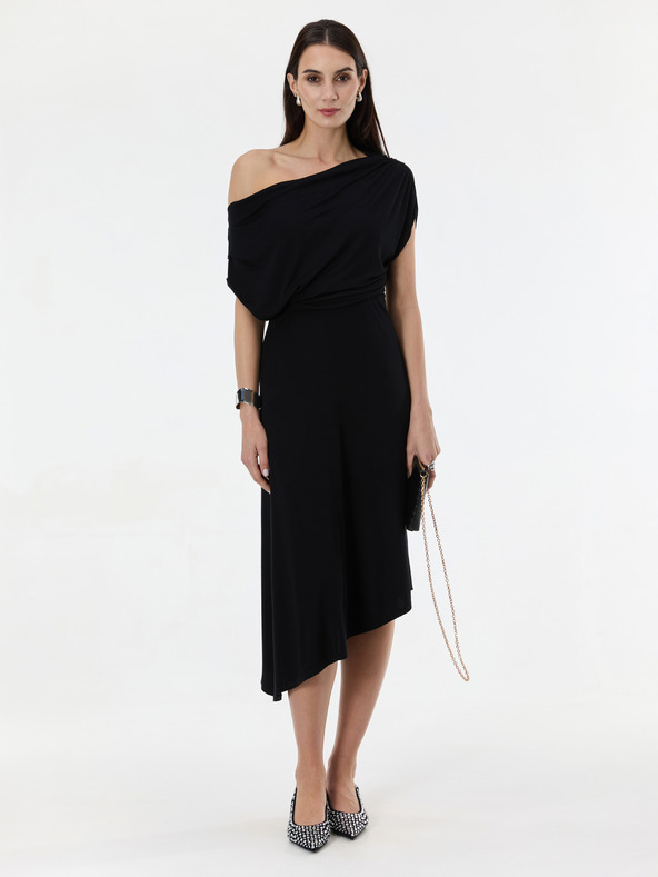 Orsay Черна дамска миди рокля ORSAY