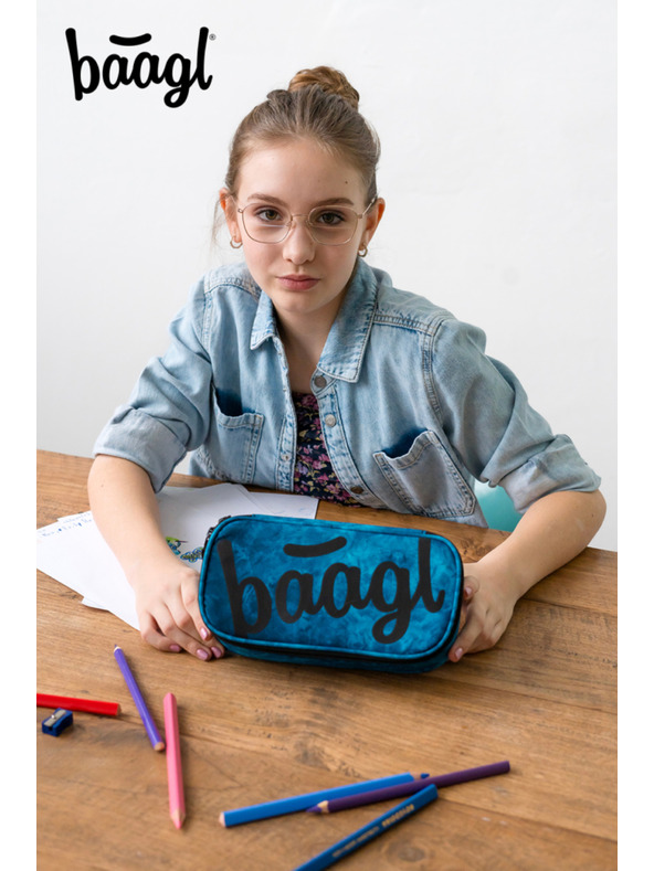 BAAGL  Син ученически моливник Baagl Ocean