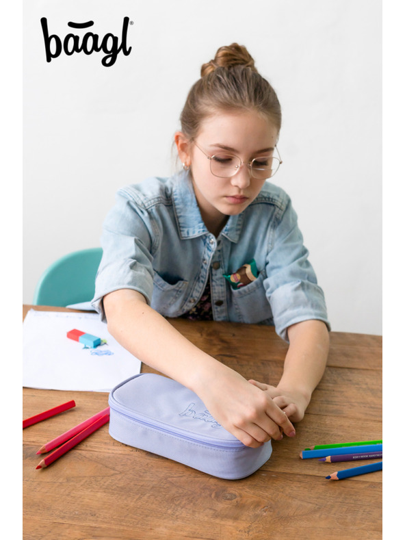 BAAGL  Лилав ученически моливник Baagl Lilac