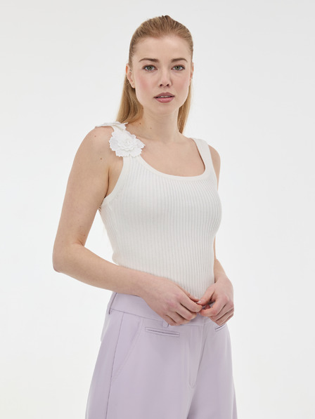 Orsay Бял дамски потник с апликация ORSAY