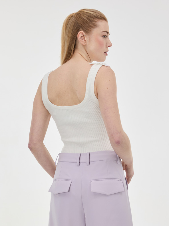 Orsay Бял дамски потник с апликация ORSAY