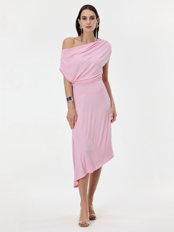 Orsay Светло розова дамска миди рокля ORSAY