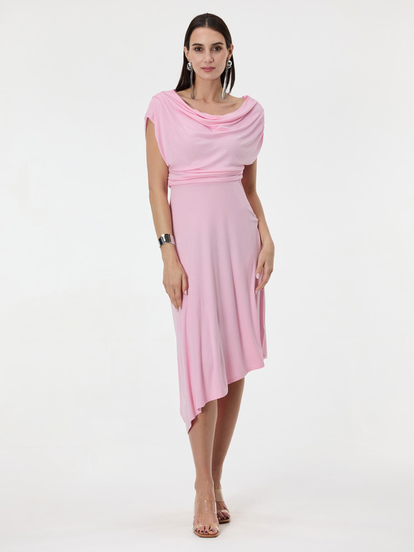 Orsay Светло розова дамска миди рокля ORSAY