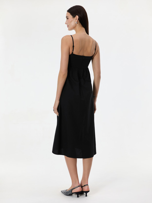 Orsay Черна дамска миди рокля с апликация ORSAY