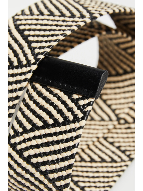 Moodo Плетен колан черен Moodo