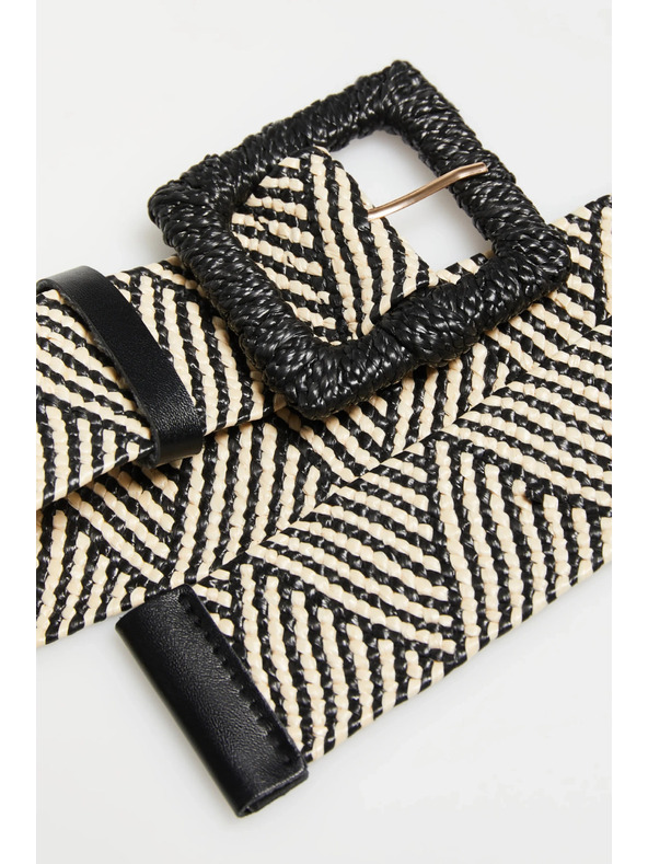 Moodo Плетен колан черен Moodo