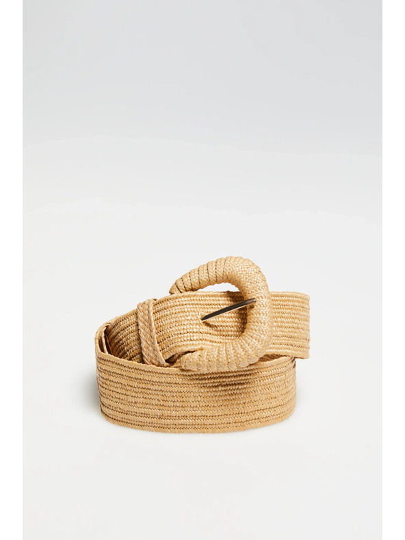 Moodo Плетен колан бежов Moodo