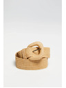 Moodo Плетен колан бежов Moodo
