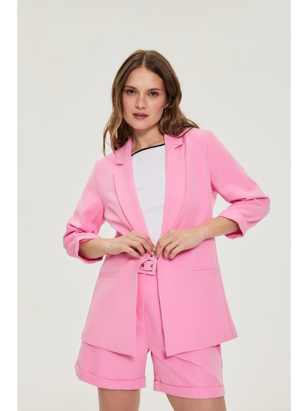 Moodo Розово сако с 3/4 ръкави Moodo