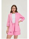 Moodo Розово сако с 3/4 ръкави Moodo