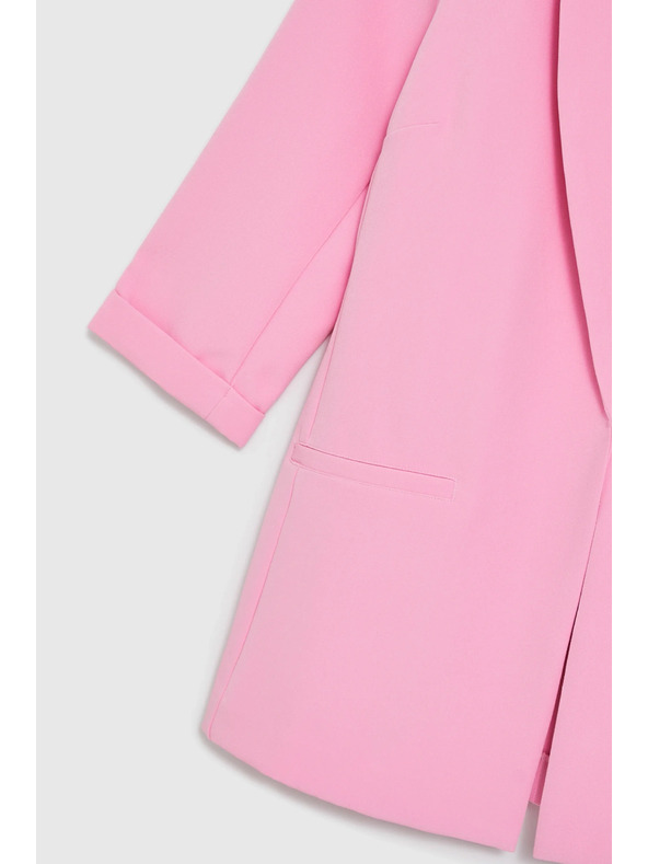 Moodo Розово сако с 3/4 ръкави Moodo