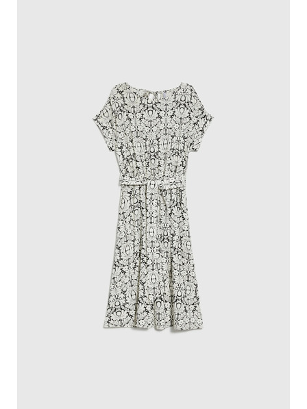 Moodo Черна вискозна рокля Moodo