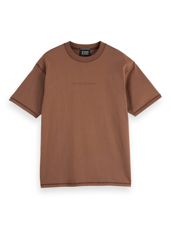 Scotch & Soda Мъжка свободна тениска с надпис