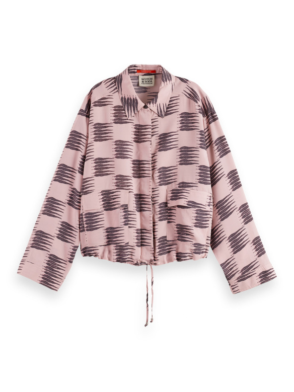 Scotch & Soda Розова дамска риза с връзване