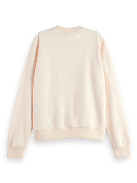 Scotch & Soda Дамски кремав суитшърт с надпис